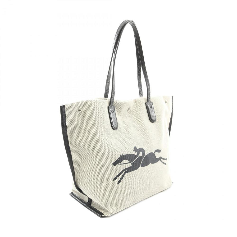 LONGCHAMP Black Leather Tote Bag - Picture 3 of 6